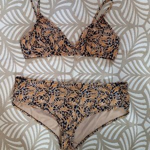 J Crew Bathing Navy and Orange Giraffe